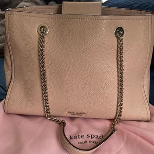 Nude chain handle large size Kate Spade bag